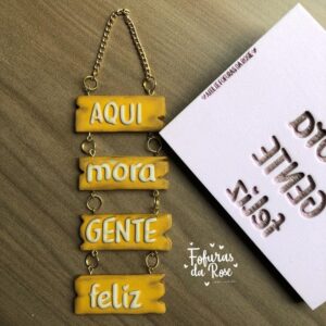 Textura Placa TX11X9-11  AQUI MORA GENTE FELIZ
