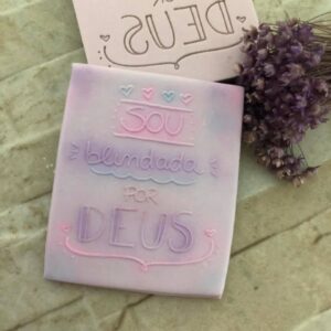 Textura Frase 41 SOU BLINDADA POR DEUS