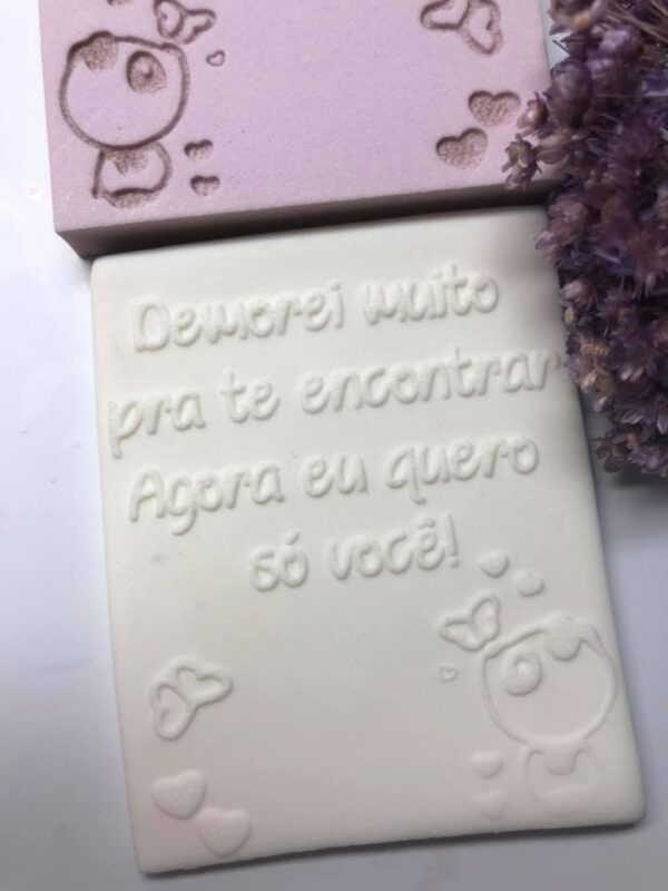Textura Frase 46 Demorei muito pra te encontrar