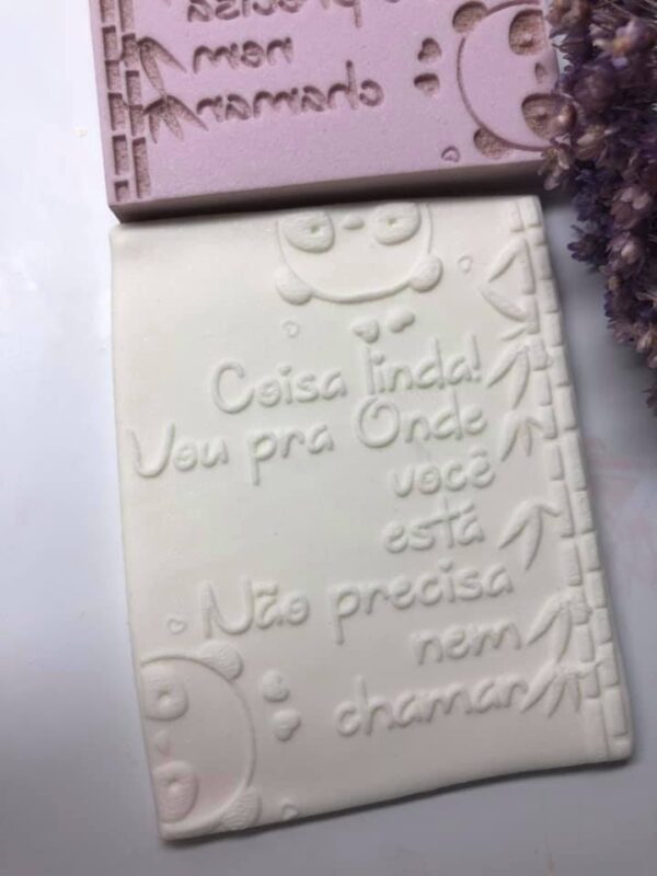 Textura frase 48 Coisa linda