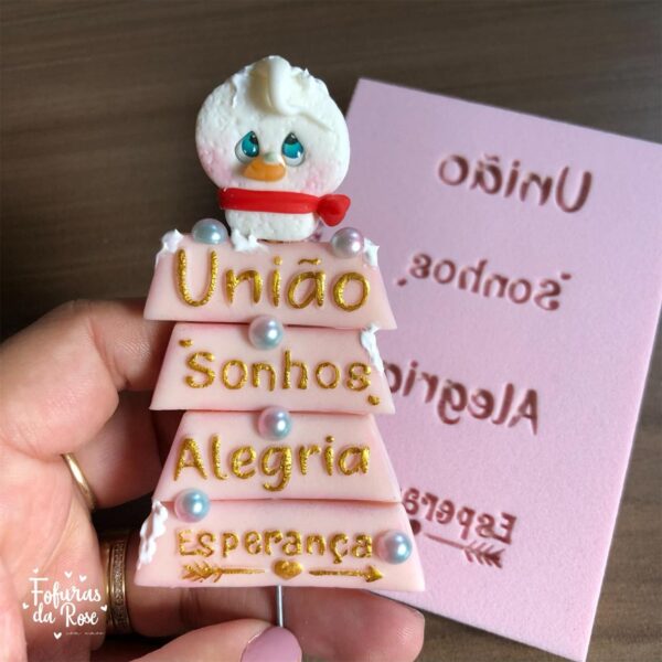 Textura 7,5x11cm -19 União..Sonhos..Alegria ..Esperança..
