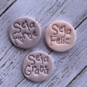 Marcador Seja Feliz, Forte, Grata. 0757AJ3D