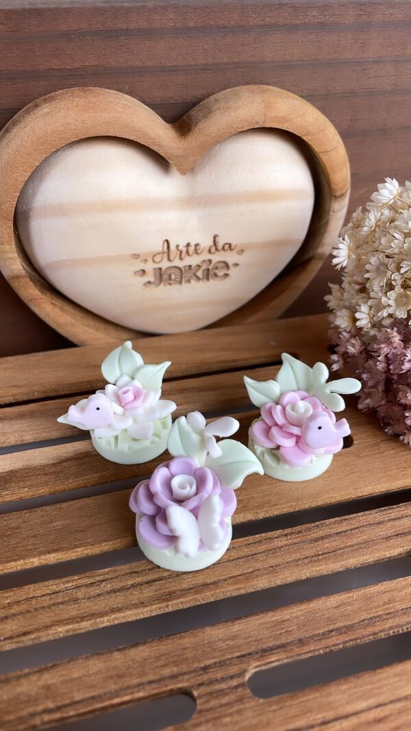 TRIO FLORZINHAS ENCANTO 1506AJ3D - Imagem 2
