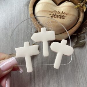 TRIO PLAQUINHAS JARDIM 1861AJ3D