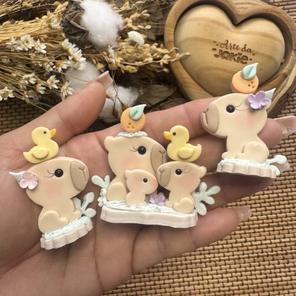 CAPIVARA FAMÍLIA  1962AJ3D - Imagem 2