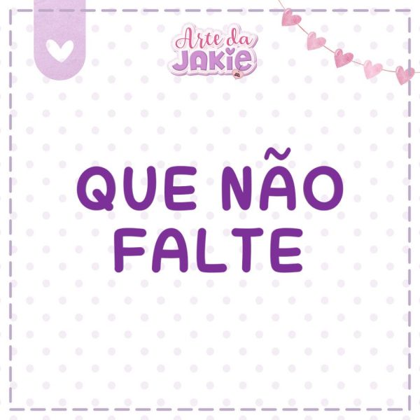 QUE NÃO FALTE 2207AJ3D